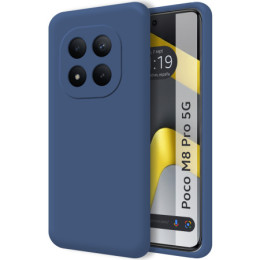Funda Silicona Líquida Ultra Suave para Xiaomi Poco M8 Pro 5G color Azul
