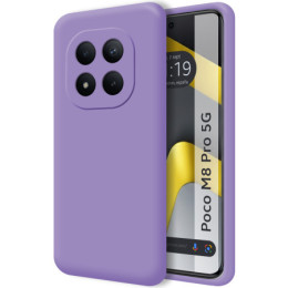 Funda Silicona Líquida Ultra Suave para Xiaomi Poco M8 Pro 5G color Morada