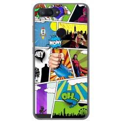 Funda Gel Tpu para Xiaomi Mi 8 Lite Diseño Comic Dibujos