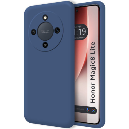 Funda Silicona Líquida Ultra Suave para Huawei Honor Magic 8 Lite 5G color Azul
