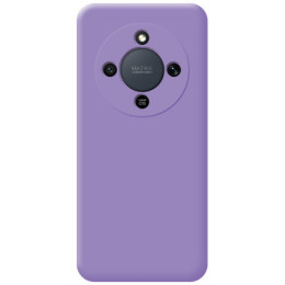 Funda Silicona Líquida Ultra Suave para Huawei Honor Magic 8 Lite 5G color Morada 2