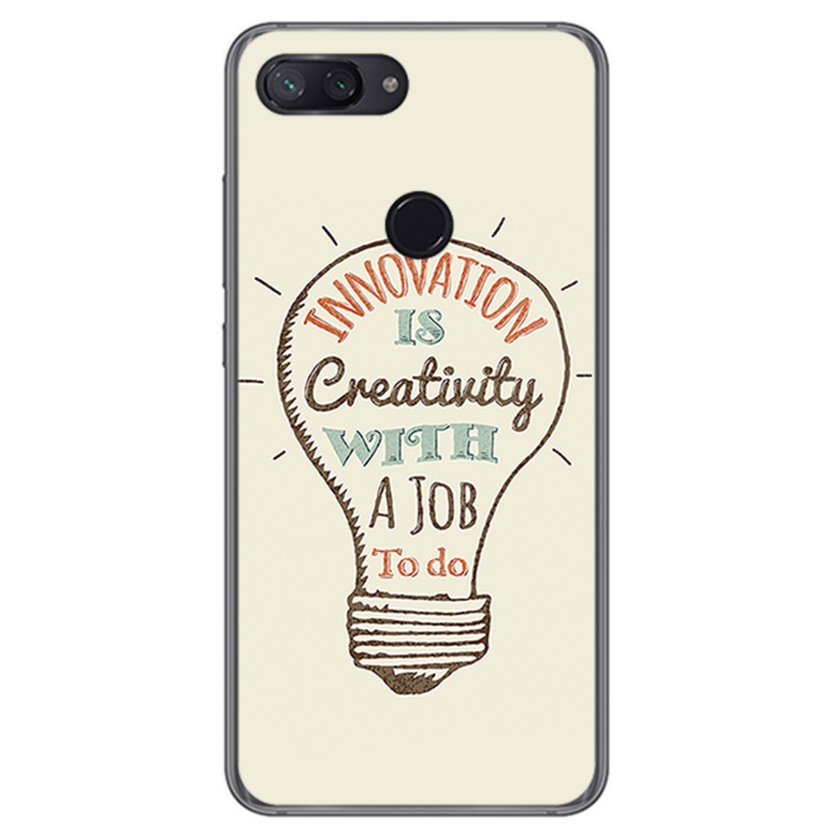 Funda Gel Tpu para Xiaomi Mi 8 Lite Diseño Creativity Dibujos