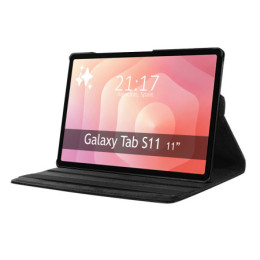 Funda Giratoria 360 para Samsung Galaxy Tab S11 color Negra