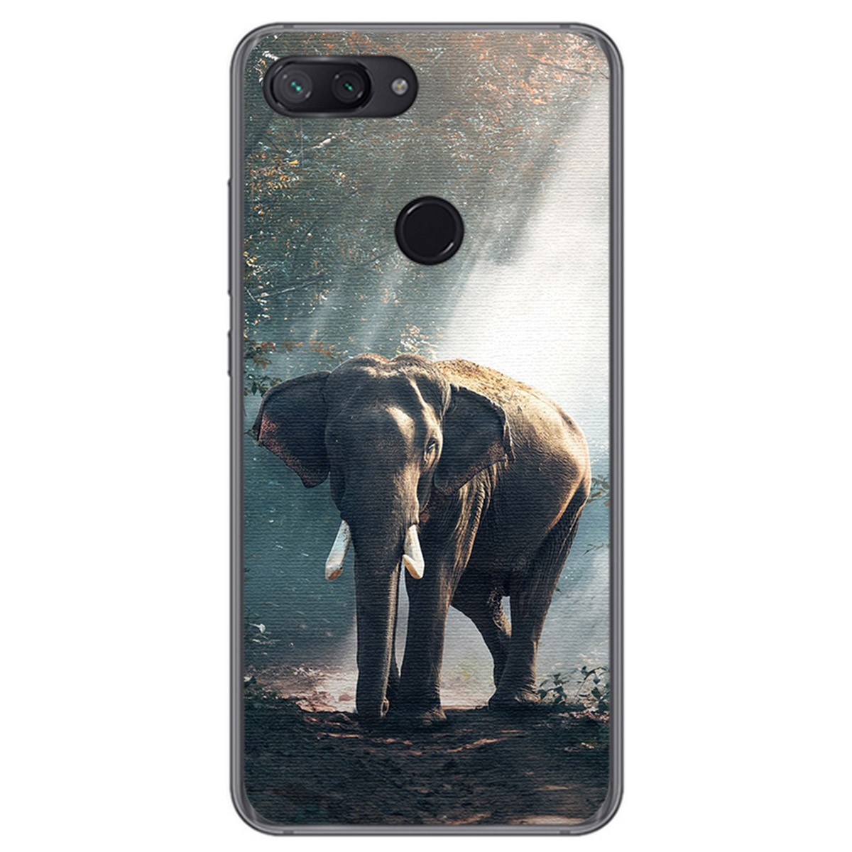 Funda Gel Tpu para Xiaomi Mi 8 Lite Diseño Elefante Dibujos