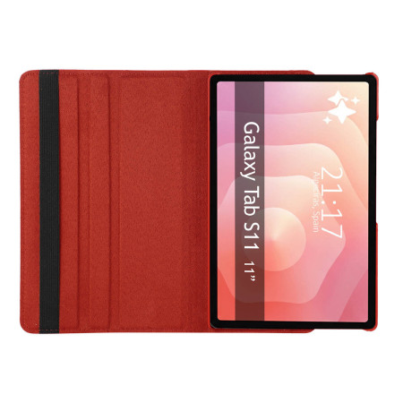 Funda Giratoria 360 para Samsung Galaxy Tab S11 color Roja