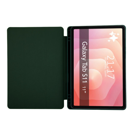 Funda con tapa Smart para Samsung Galaxy Tab S11 color Verde