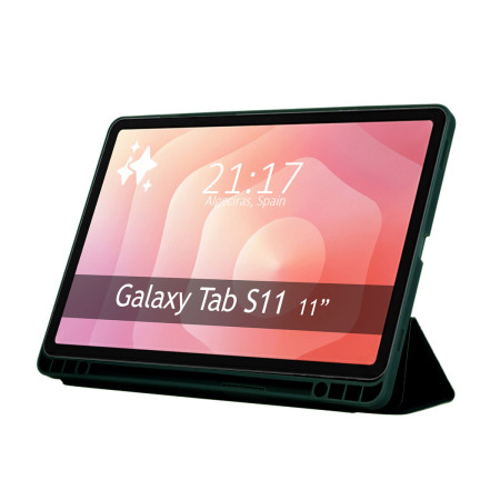 Funda con tapa Smart para Samsung Galaxy Tab S11 color Verde