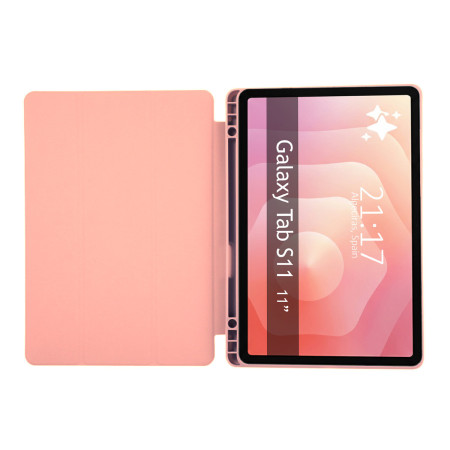 Funda con tapa Smart para Samsung Galaxy Tab S11 color Rosa
