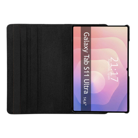Funda Giratoria 360 para Samsung Galaxy Tab S11 Ultra color Negra