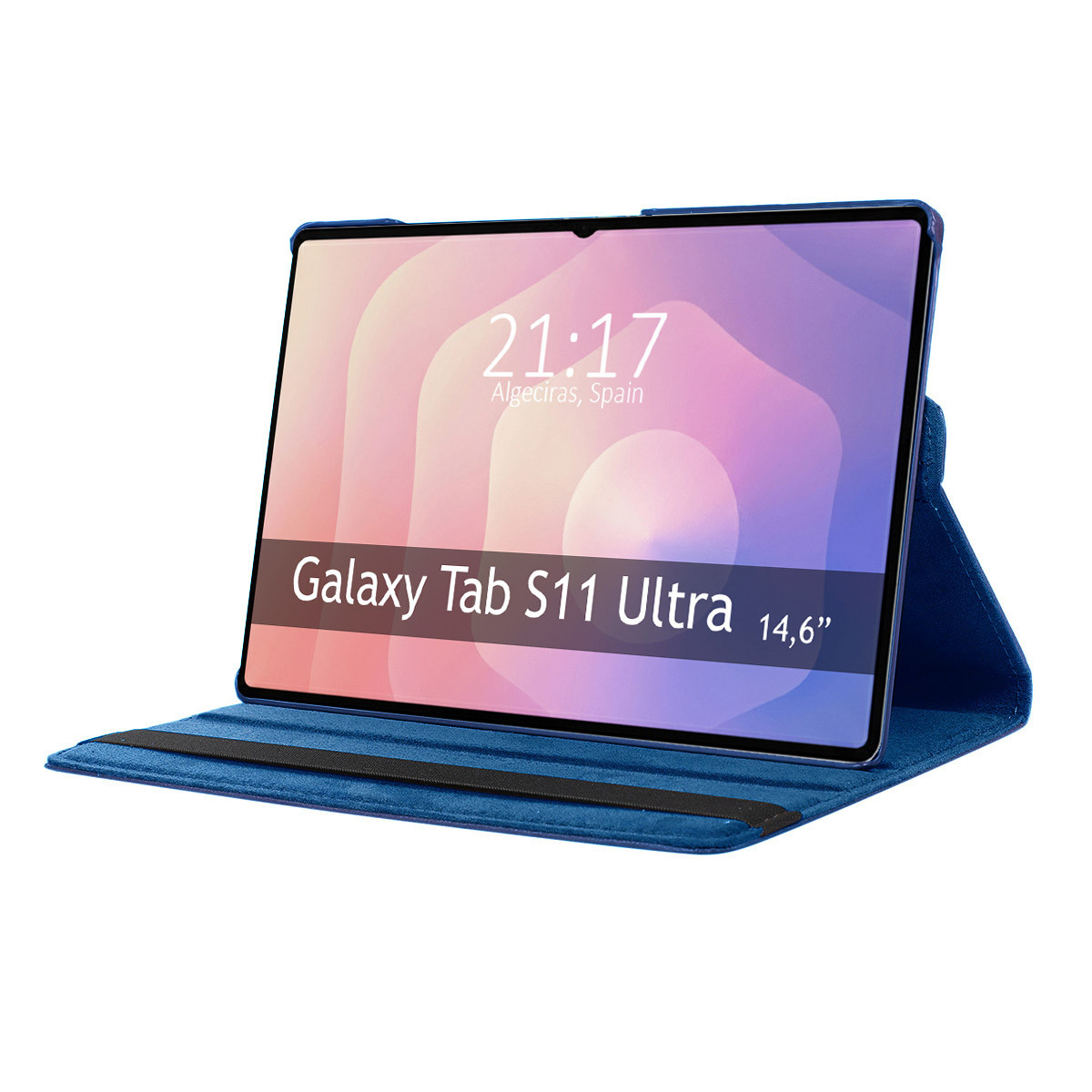 Funda Giratoria 360 para Samsung Galaxy Tab S11 Ultra color Azul
