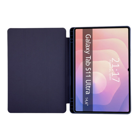Funda con tapa Smart para Samsung Galaxy Tab S11 Ultra color Azul