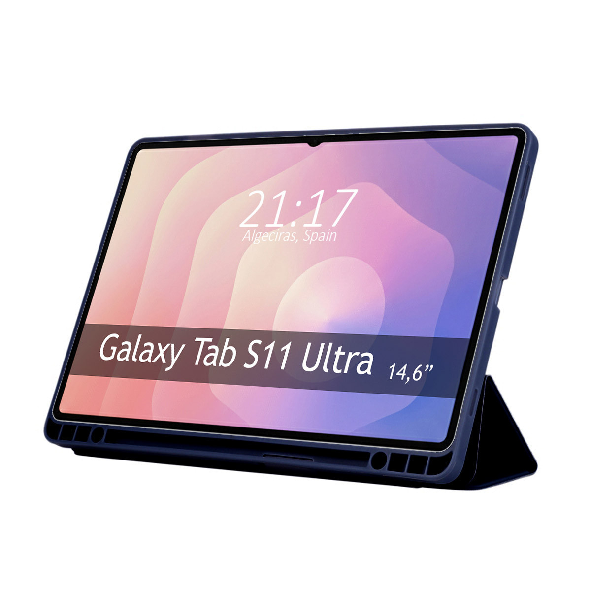 Funda con tapa Smart para Samsung Galaxy Tab S11 Ultra color Azul