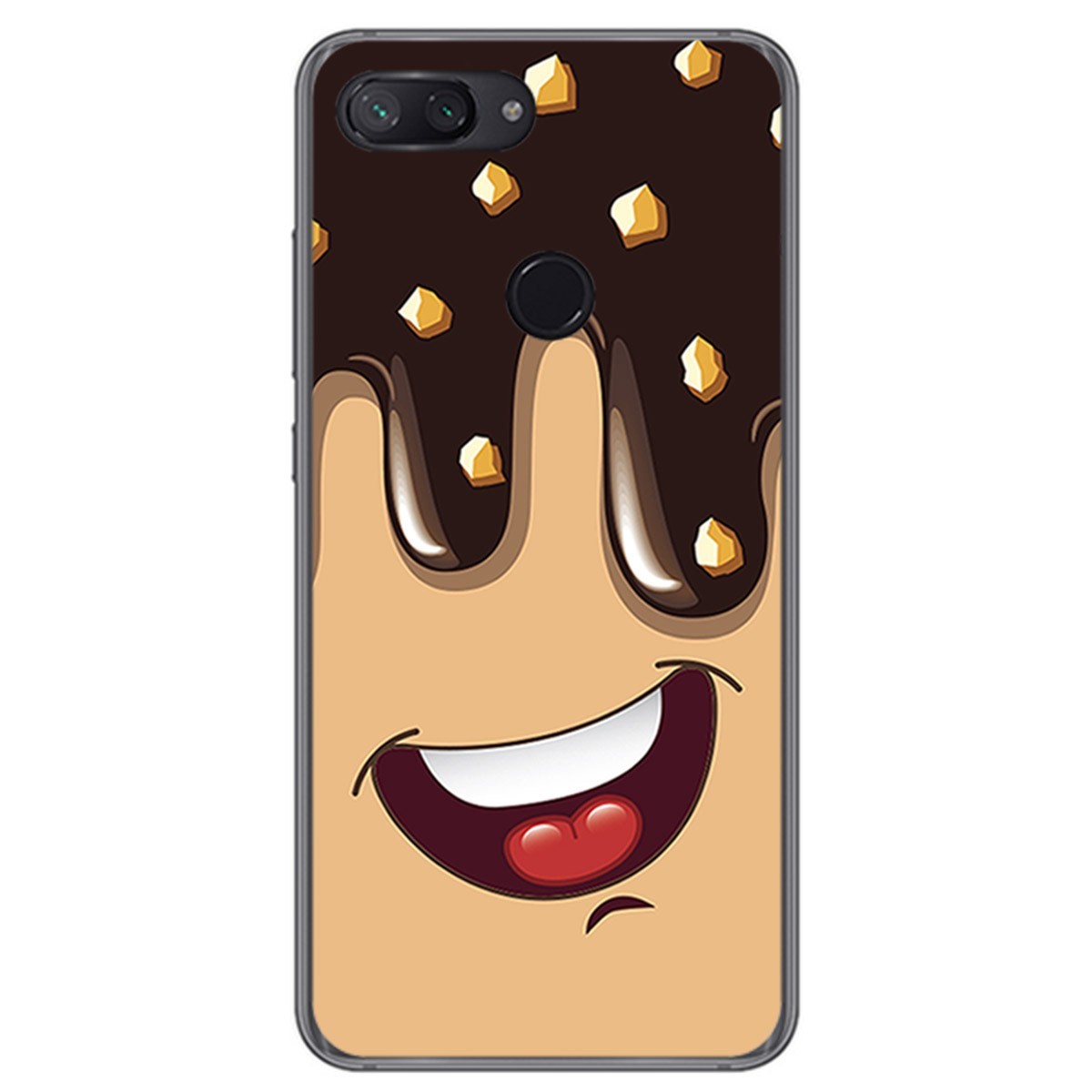 Funda Gel Tpu para Xiaomi Mi 8 Lite Diseño Helado Chocolate Dibujos