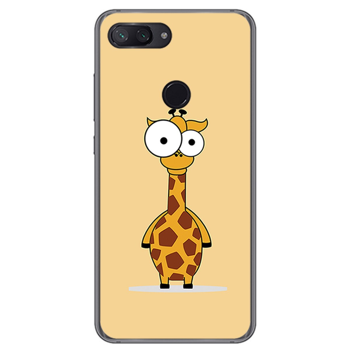 Funda Gel Tpu para Xiaomi Mi 8 Lite Diseño Jirafa Dibujos