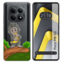Funda Silicona Transparente para Xiaomi Poco M8 5G diseño Mono Dibujos