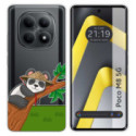 Funda Silicona Transparente para Xiaomi Poco M8 5G diseño Panda Dibujos