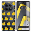 Funda Silicona Transparente para Xiaomi Poco M8 5G diseño Pato Dibujos