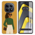 Funda Silicona para Xiaomi Poco M8 5G diseño Mujer 02 Dibujos