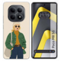 Funda Silicona para Xiaomi Poco M8 5G diseño Mujer 03 Dibujos