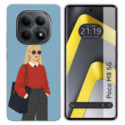 Funda Silicona para Xiaomi Poco M8 5G diseño Mujer 04 Dibujos
