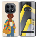 Funda Silicona para Xiaomi Poco M8 5G diseño Mujer 05 Dibujos