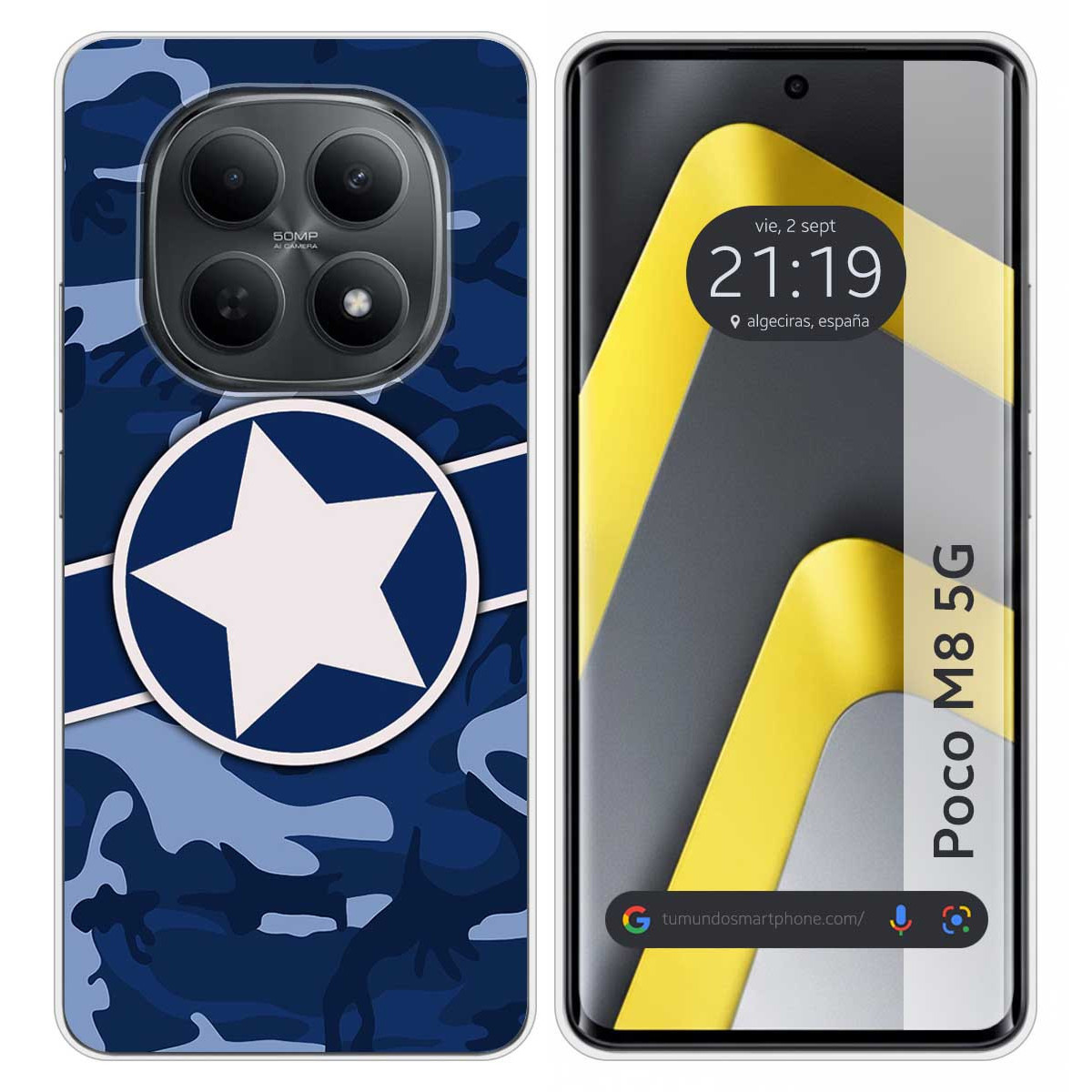 Funda Silicona para Xiaomi Poco M8 5G diseño Camuflaje 03 Dibujos
