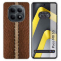 Funda Silicona para Xiaomi Poco M8 5G diseño Cuero 01 Dibujos