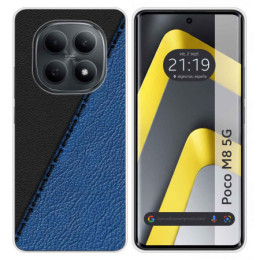 Funda Silicona para Xiaomi Poco M8 5G diseño Cuero 02 Dibujos