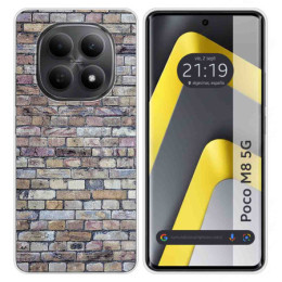 Funda Silicona para Xiaomi Poco M8 5G diseño Ladrillo 02 Dibujos