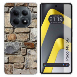 Funda Silicona para Xiaomi Poco M8 5G diseño Ladrillo 03 Dibujos
