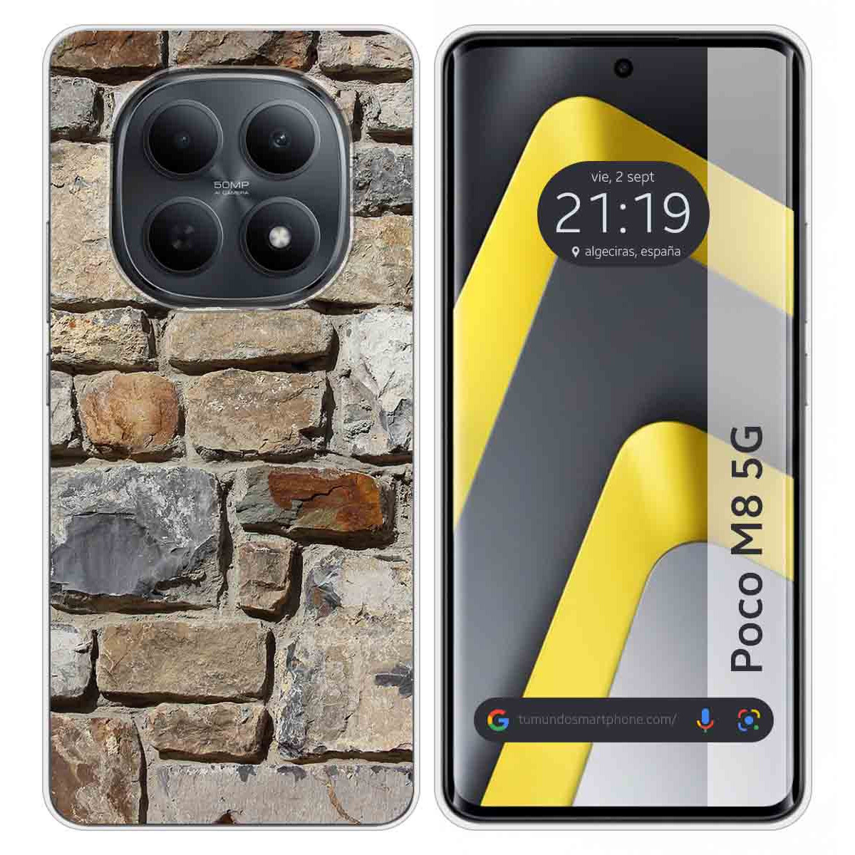 Funda Silicona para Xiaomi Poco M8 5G diseño Ladrillo 03 Dibujos