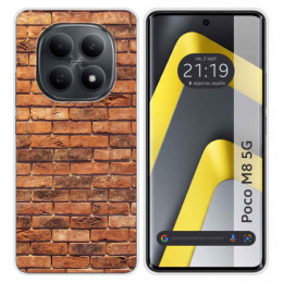 Funda Silicona para Xiaomi Poco M8 5G diseño Ladrillo 04 Dibujos
