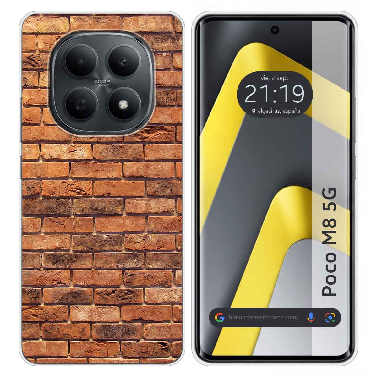 Funda Silicona para Xiaomi Poco M8 5G diseño Ladrillo 04 Dibujos