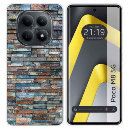Funda Silicona para Xiaomi Poco M8 5G diseño Ladrillo 05 Dibujos