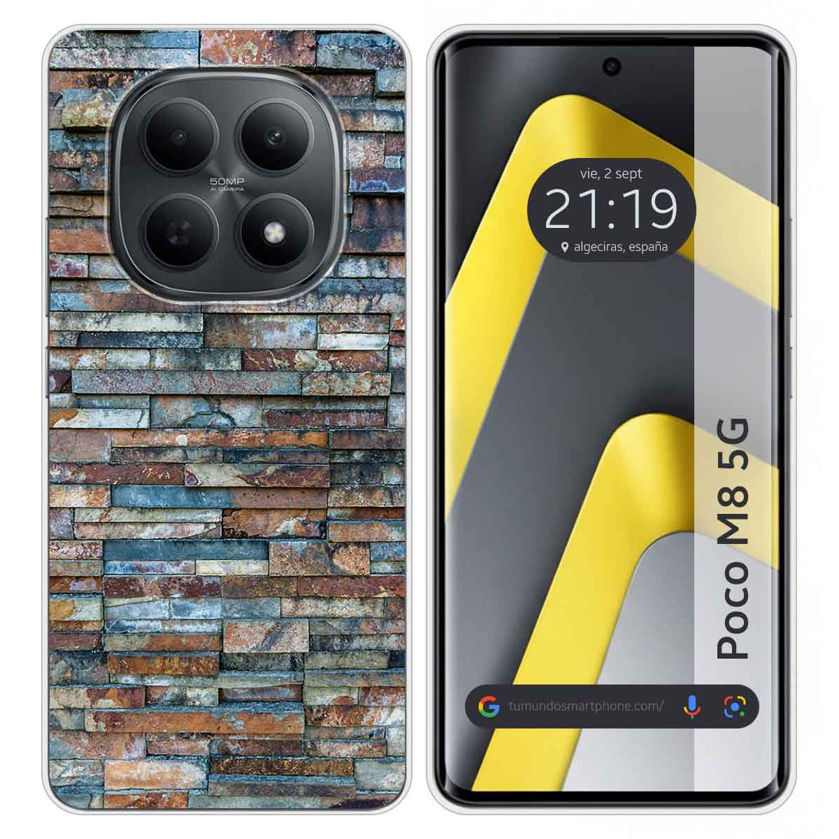 Funda Silicona para Xiaomi Poco M8 5G diseño Ladrillo 05 Dibujos