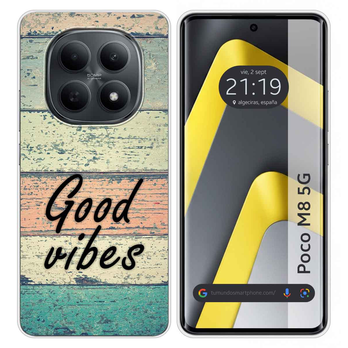 Funda Silicona para Xiaomi Poco M8 5G diseño Madera 01 Dibujos
