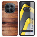 Funda Silicona para Xiaomi Poco M8 5G diseño Madera 02 Dibujos