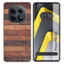 Funda Silicona para Xiaomi Poco M8 5G diseño Madera 03 Dibujos