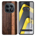 Funda Silicona para Xiaomi Poco M8 5G diseño Madera 05 Dibujos