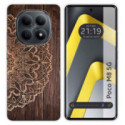 Funda Silicona para Xiaomi Poco M8 5G diseño Madera 06 Dibujos