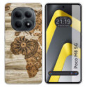 Funda Silicona para Xiaomi Poco M8 5G diseño Madera 07 Dibujos