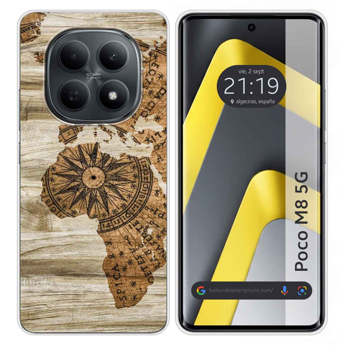 Funda Silicona para Xiaomi Poco M8 5G diseño Madera 07 Dibujos