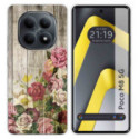 Funda Silicona para Xiaomi Poco M8 5G diseño Madera 08 Dibujos
