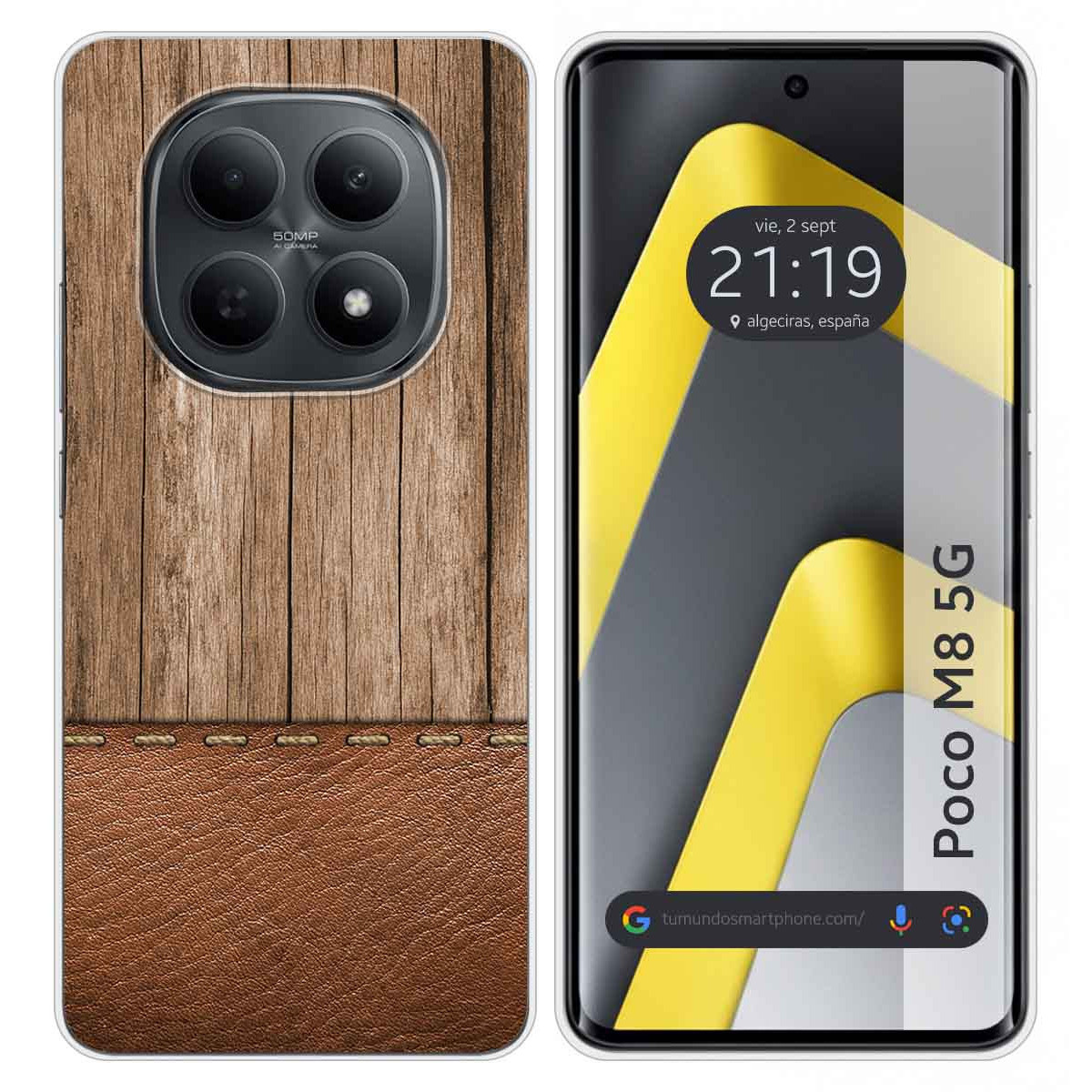 Funda Silicona para Xiaomi Poco M8 5G diseño Madera 09 Dibujos