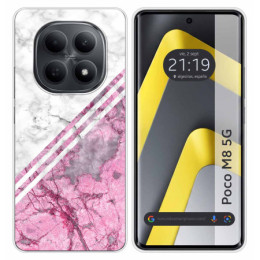 Funda Silicona para Xiaomi Poco M8 5G diseño Mármol 03 Dibujos