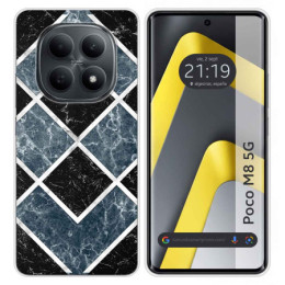 Funda Silicona para Xiaomi Poco M8 5G diseño Mármol 06 Dibujos