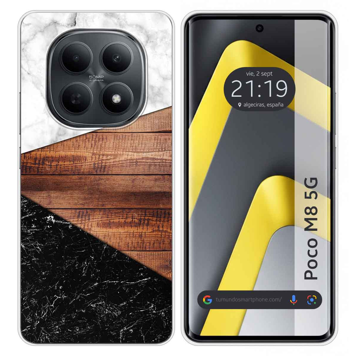 Funda Silicona para Xiaomi Poco M8 5G diseño Mármol 11 Dibujos
