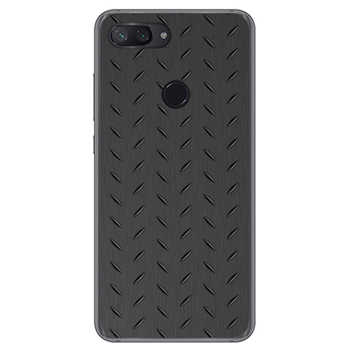 Funda Gel Tpu para Xiaomi Mi 8 Lite Diseño Metal Dibujos