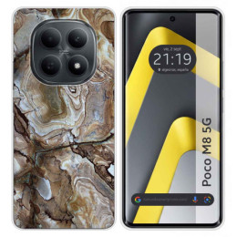 Funda Silicona para Xiaomi Poco M8 5G diseño Mármol 14 Dibujos