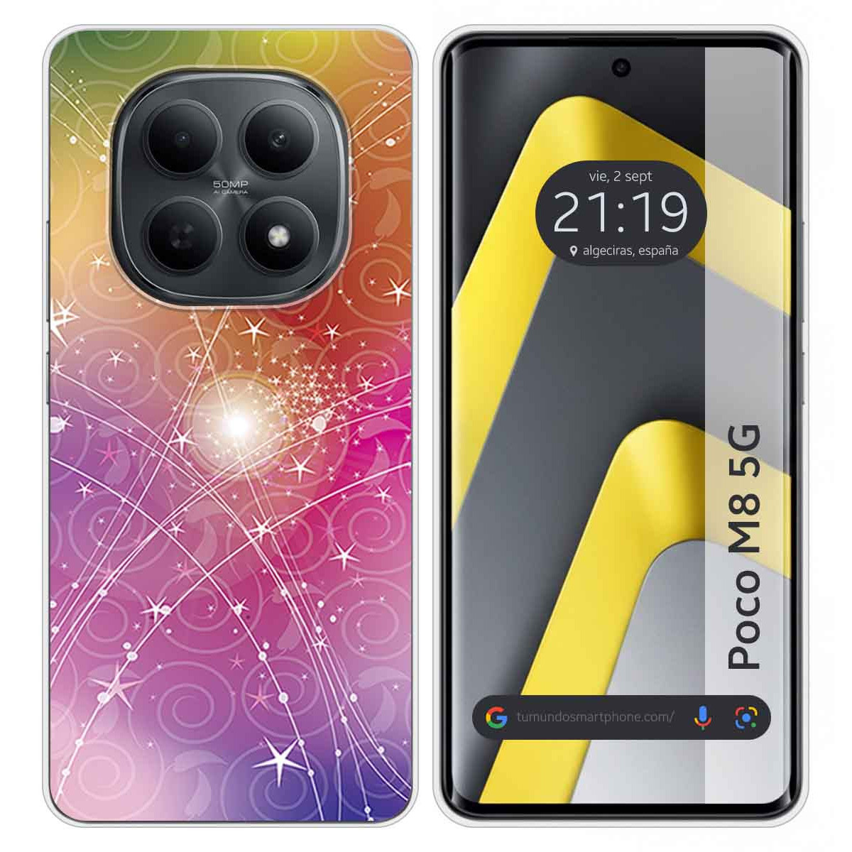 Funda Silicona para Xiaomi Poco M8 5G diseño Abstracto Dibujos